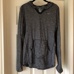 Nike hooded dri-fit long sleeve